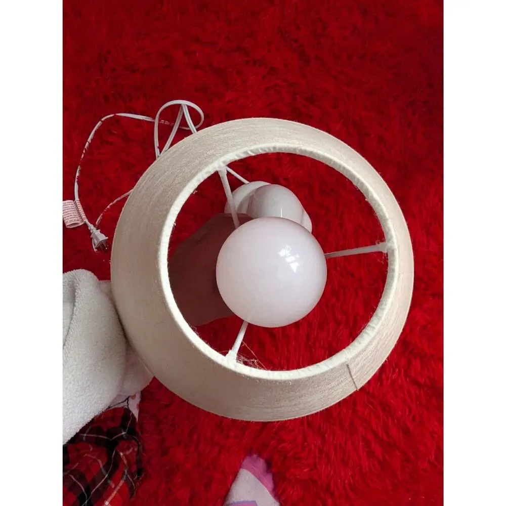 Target White Ceramic Fox Table Lamp Kids Nursery Bedroom Decor Light with Shade